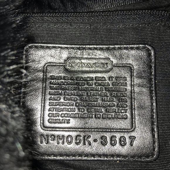 Vintage Coach Soho Boho Fur Trim Shoulder Bag - Picture 4 of 10